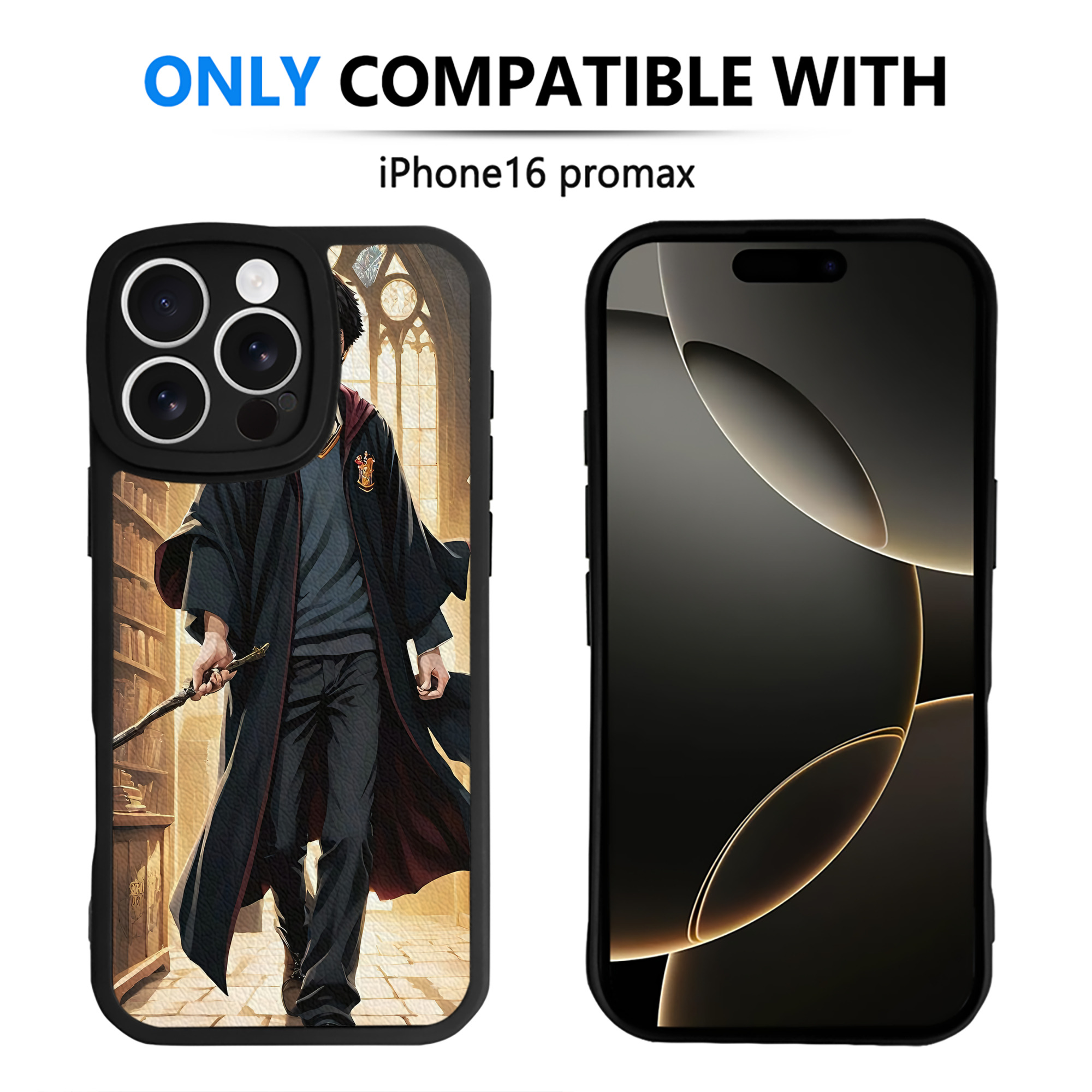 （画像用） Harry Potter ハリー・ポッターシリーズ 【iPhone 16シリーズ対応】シリコンスマホケース（レザー調） 材質：シリコン